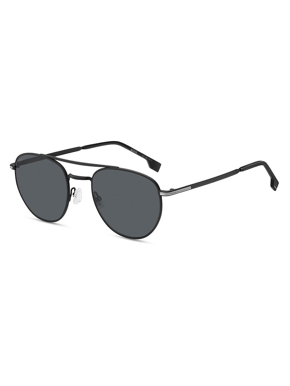 Mens 1631 53MM Aviator Sunglasses Product Image