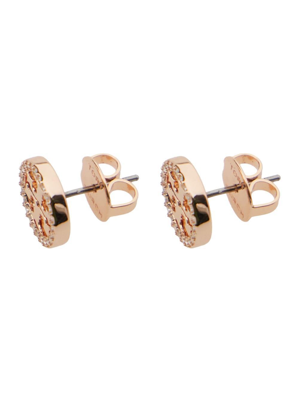 TORY BURCH Kira Stud Earrings In Grey Product Image