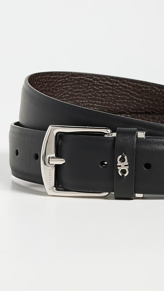 FERRAGAMO Square Buckle Reversible Leather Belt | Shopbop Product Image