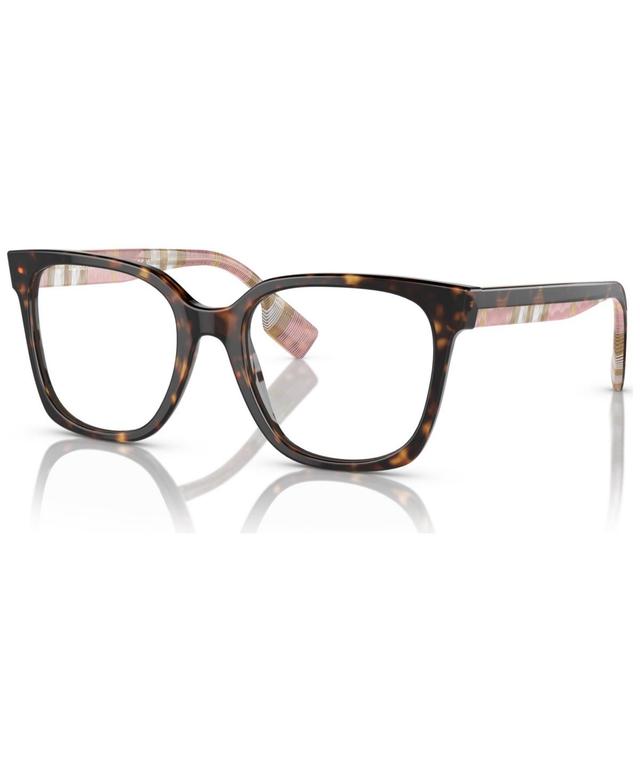 Burberry Womens Square Eyeglasses, BE2347 52 - Dark Havana Product Image