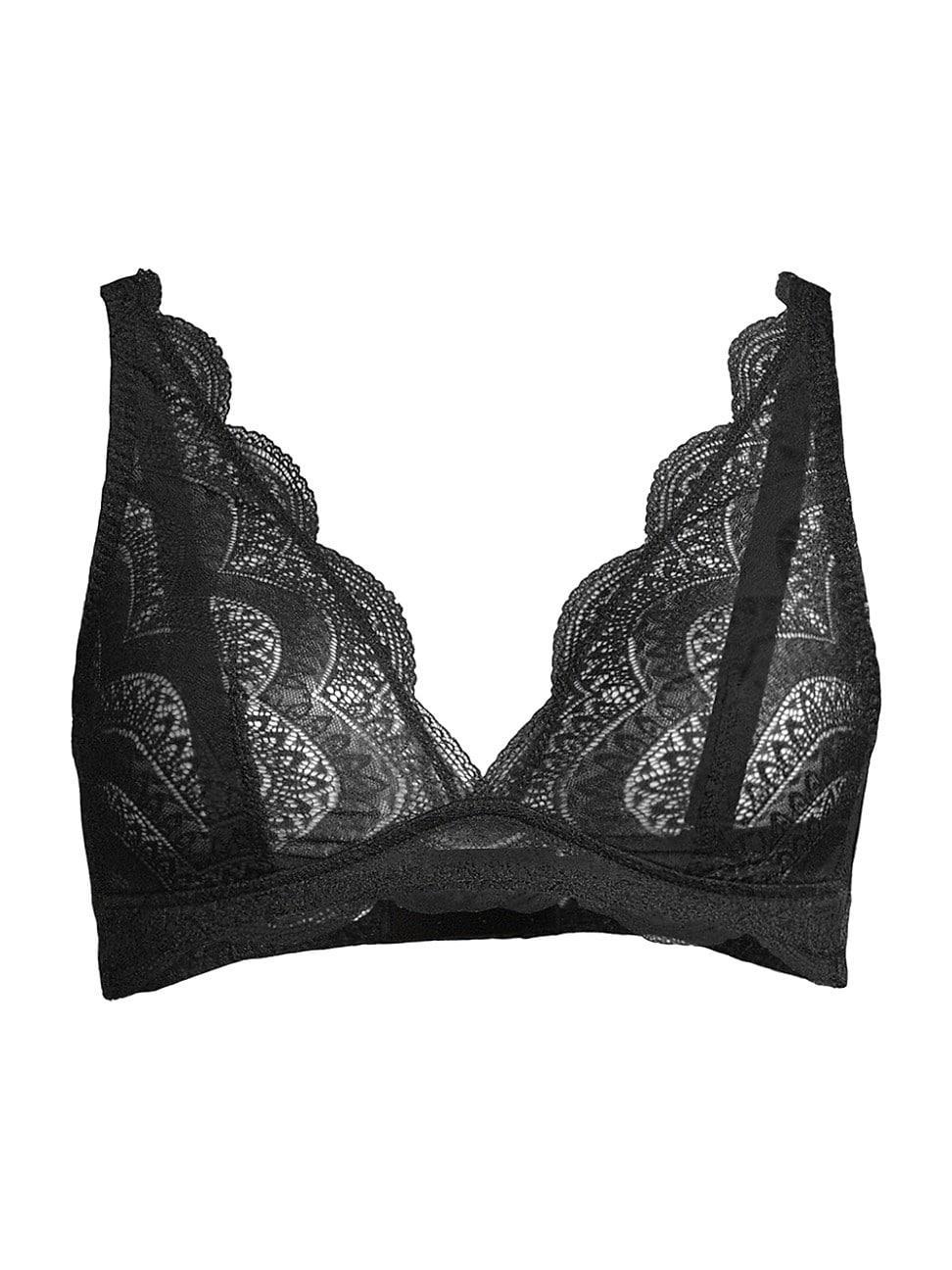 Womens Karma Scalloped Lace Triangle Bra Product Image