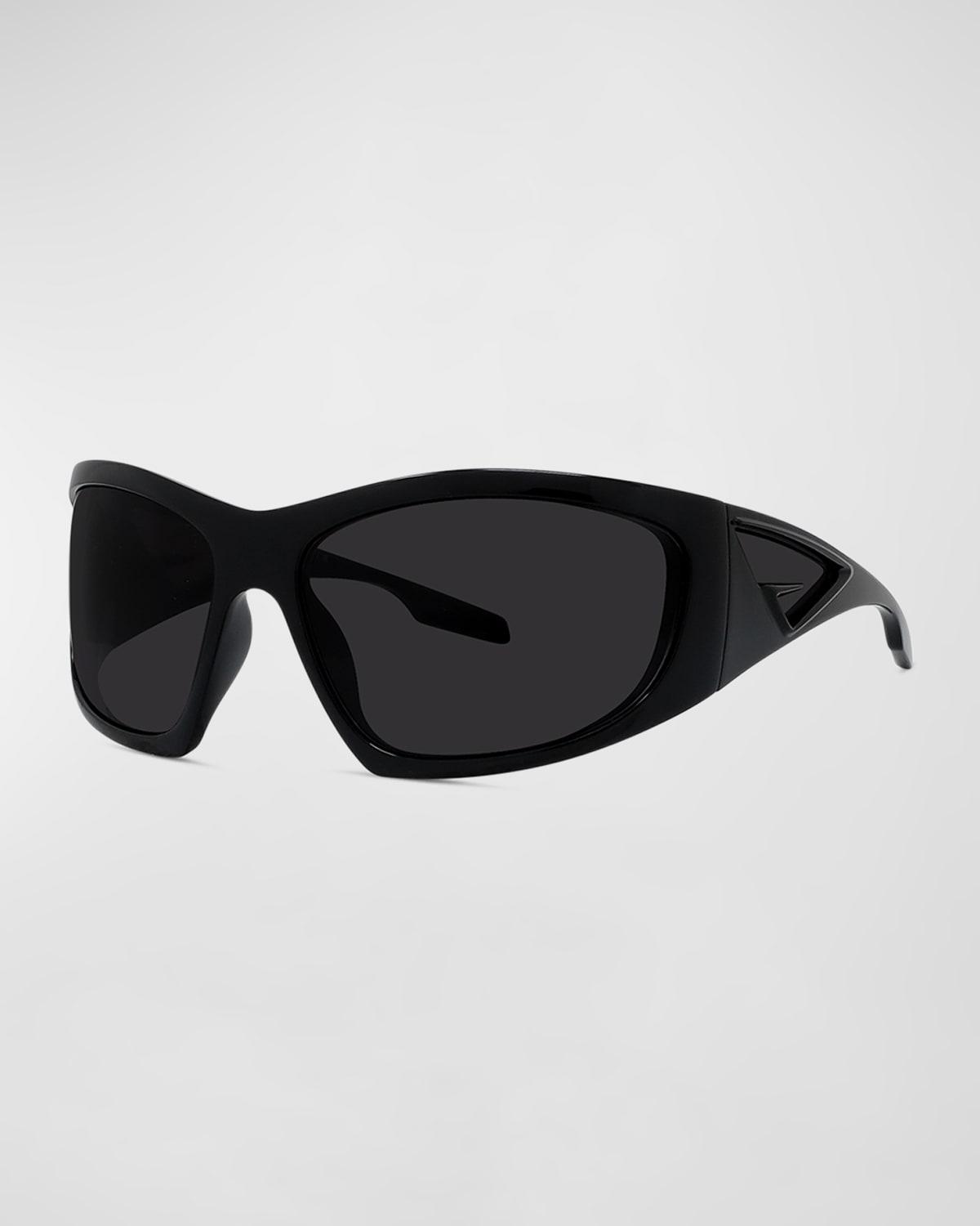 Mens 56MM Mirrored Acetate Sunglasses Product Image