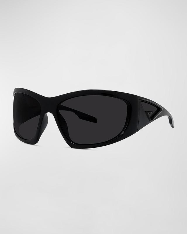 Mens 56MM Acetate D-Frame Sunglasses Product Image