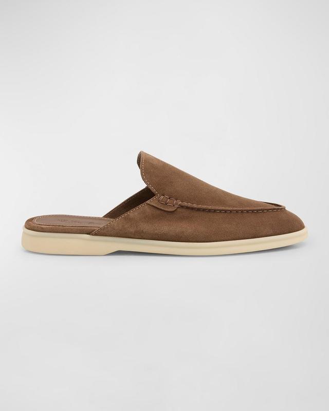 Mens Suede Mule Loafers Product Image
