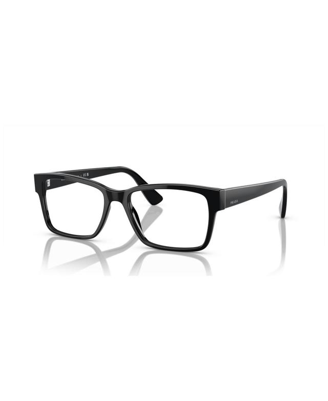 Prada Pr 15VV Mens Rectangle Eyeglasses - Black Product Image