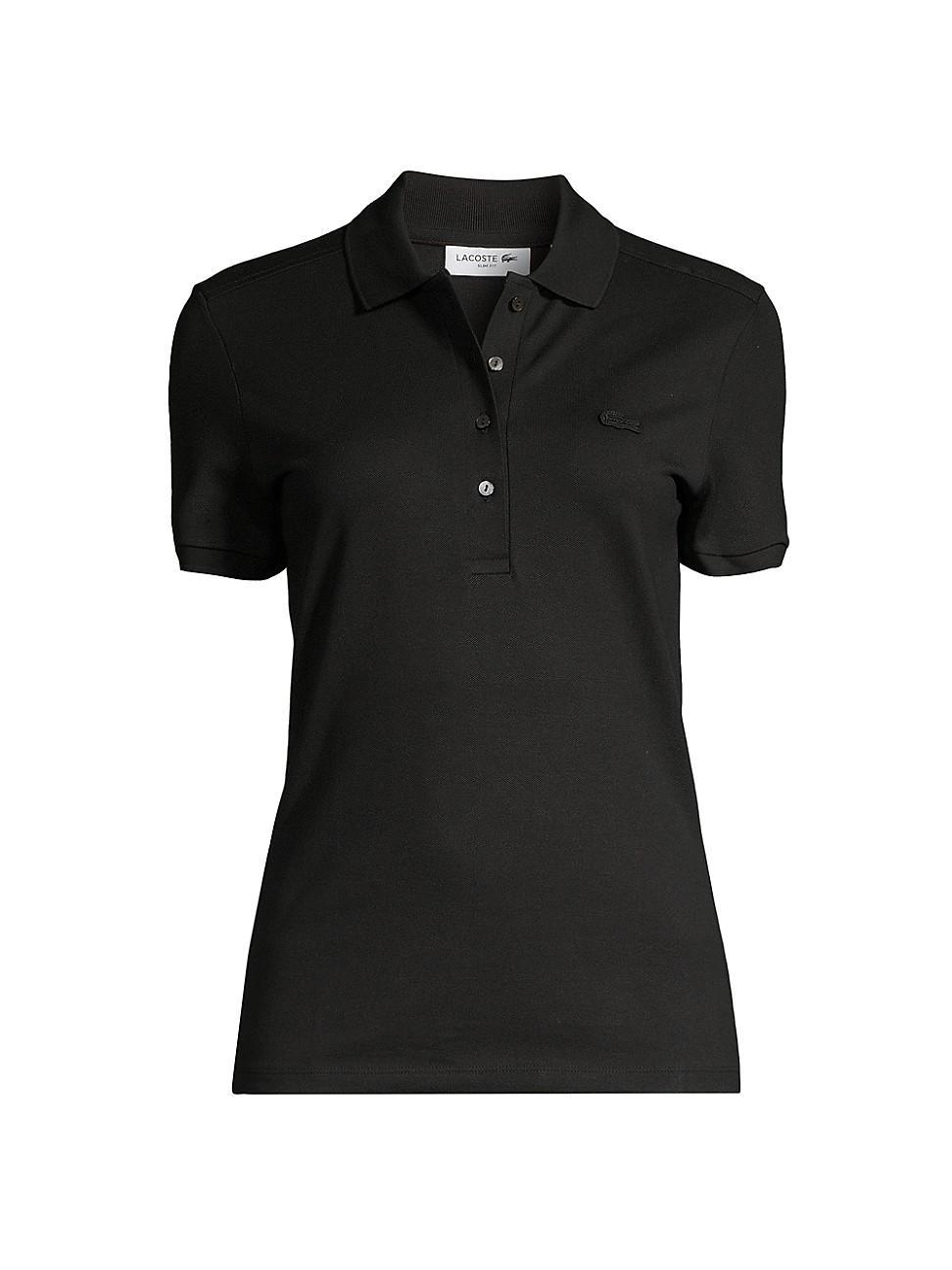 Womens Embroidered Logo Pique Polo product image