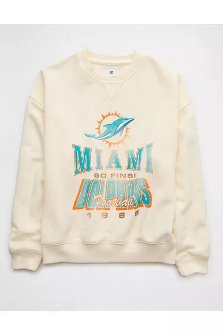 AE NFL Miami Dolphins Crew Neck Sweatshirt Womens Product Image