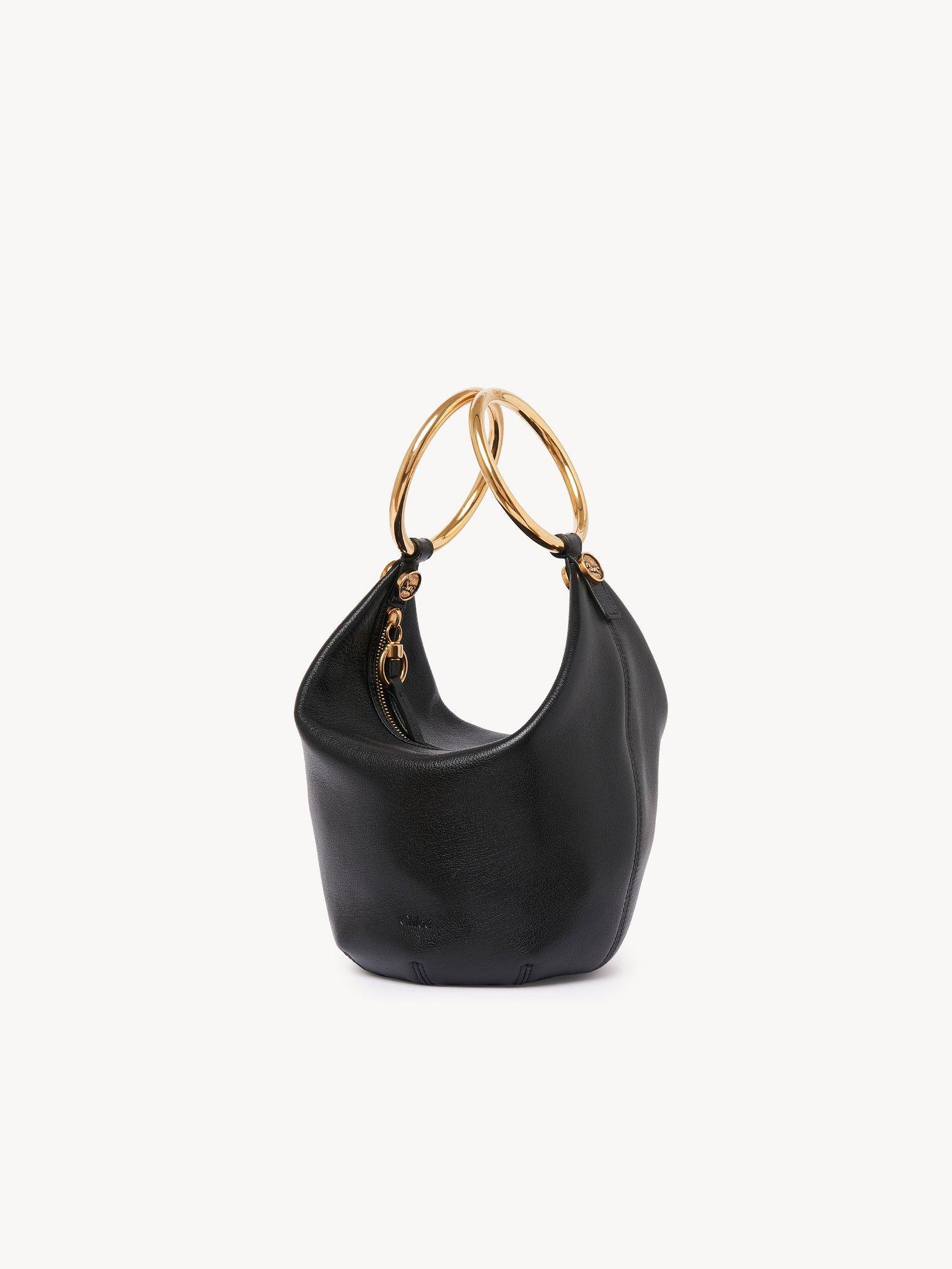 Small Bracelet handbag in grained leather Product Image