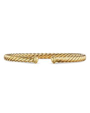 Womens Cablespira Oval Bracelet In 18K Yellow Gold, 4.5MM Product Image