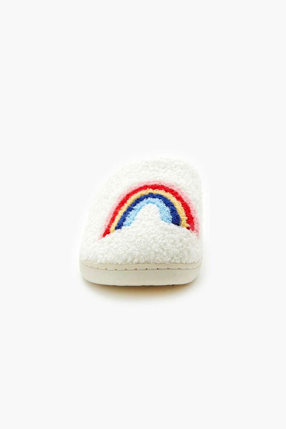 Plush Rainbow House Slippers | Forever 21 Product Image