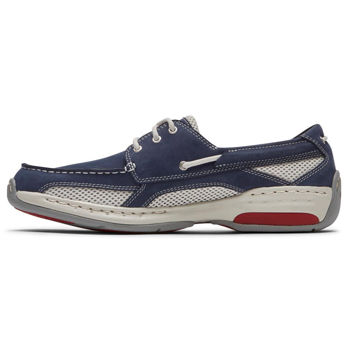 Dunham Captain (Navy Nubuck) Men's Slip on Shoes Product Image