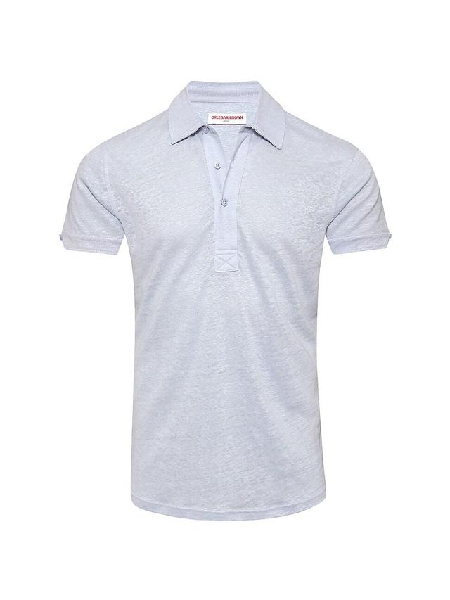 Mens Sebastian Linen Polo Shirt Product Image