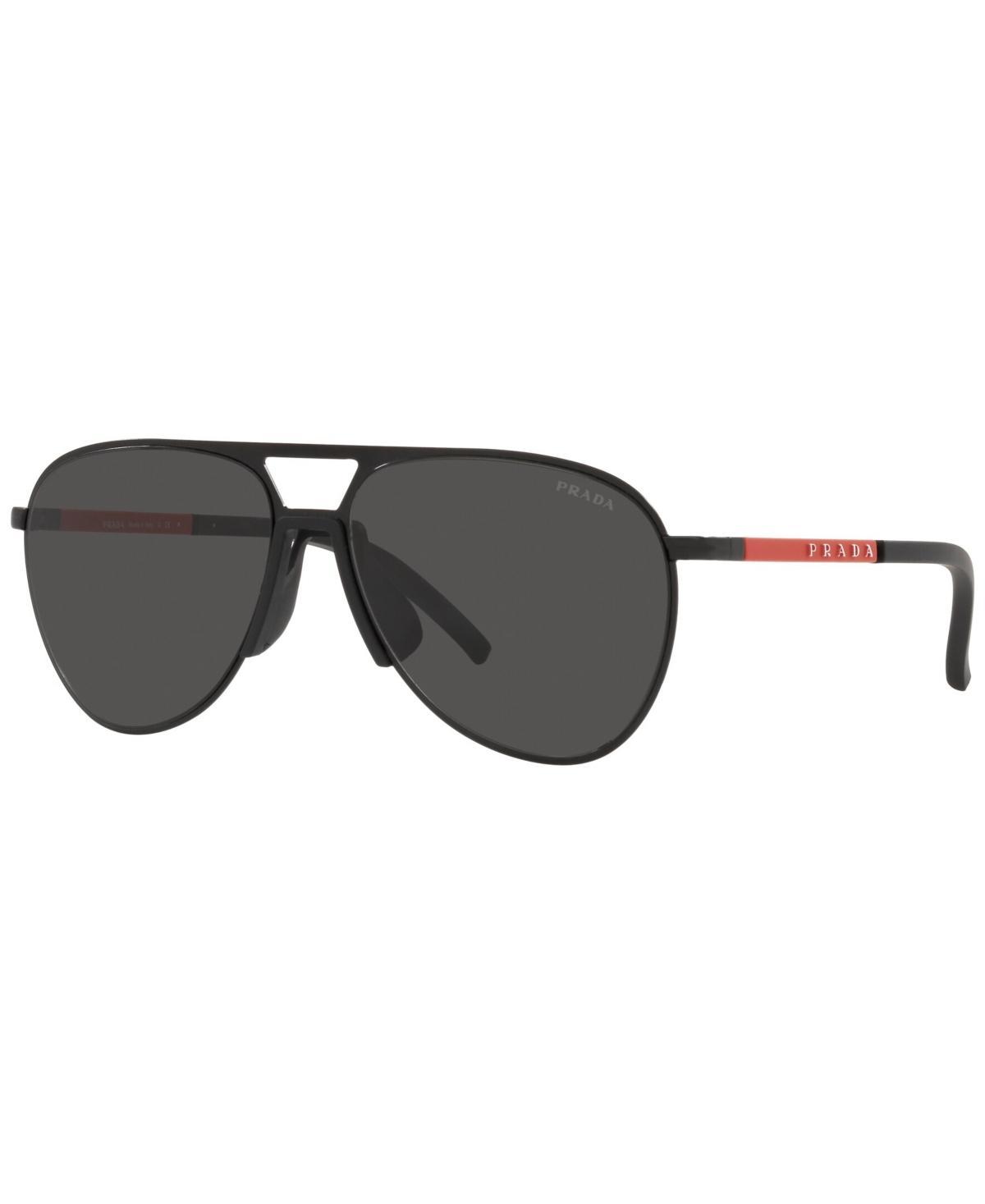 Prada Pilot 59mm Matte Black Aviator Sunglasses Product Image