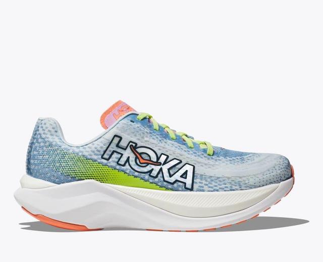 HOKA Womens Mach X Shoes in Cerise/Cloudless, Size 5 Product Image