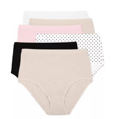 Fruit Of The Loom 6-Pack Womens Ultra-Soft Brief Panties - 6DPU4DB Product Image