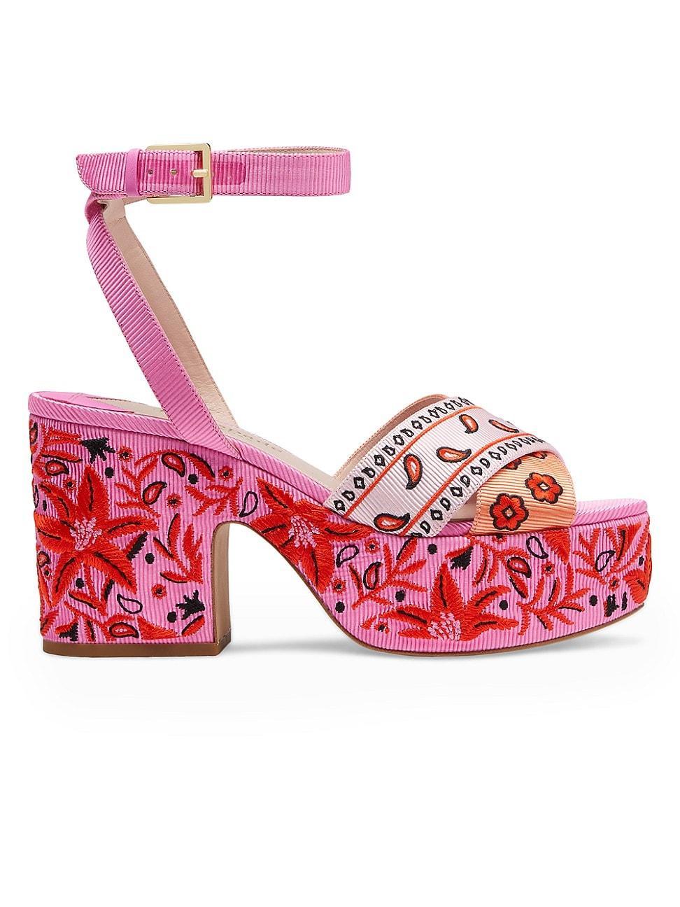 Womens Rio Bandana Patchwork Platform Sandals Product Image