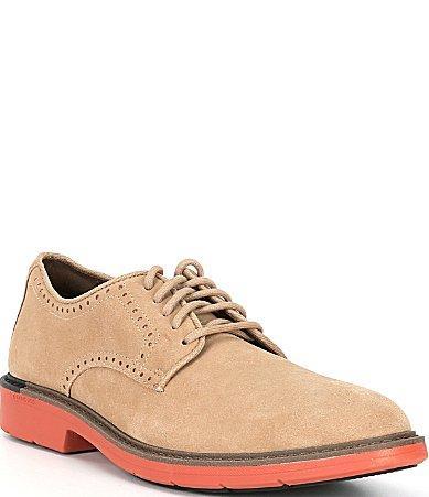 Cole Haan Go-To Plain Toe Oxford (Dark Latte Suede/Truffle/Redwood) Men's Shoes Product Image