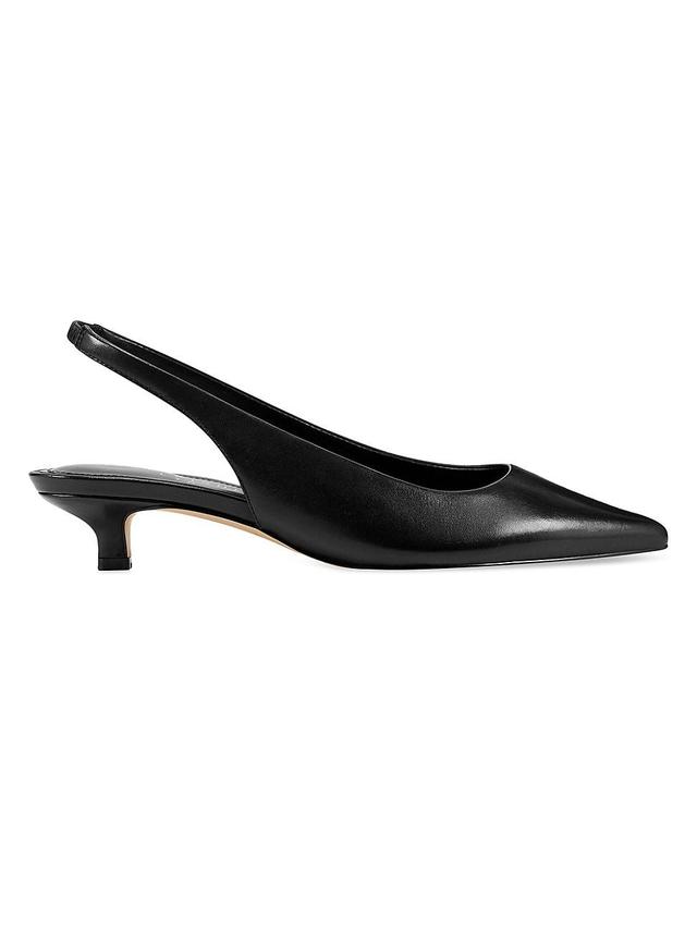 Womens Posey Leather Slingback Pumps Product Image