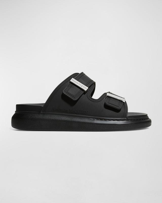 Alexander McQueen Sandal in Black & Silver - Black. Size 41 (also in ). Product Image