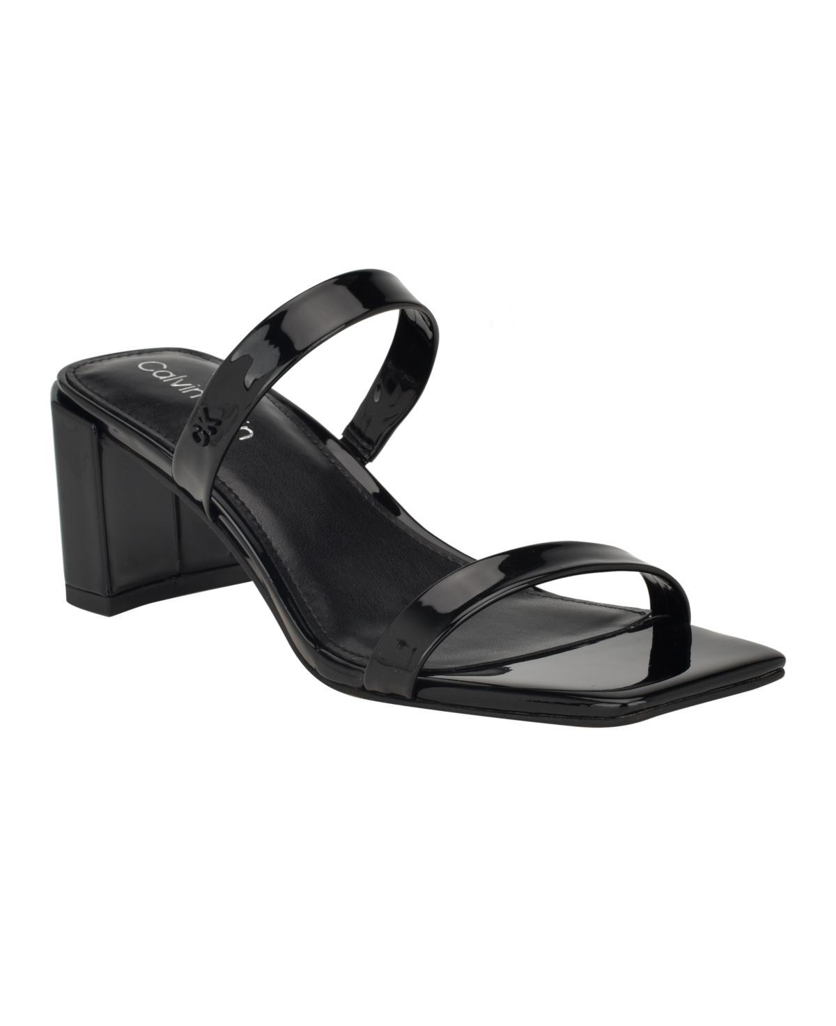 Calvin Klein Womens Kater Square Toe Slip-on Dress Sandals Product Image