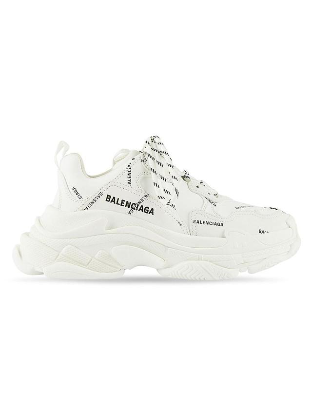 Womens Triple S Sneakers Allover Logo Product Image