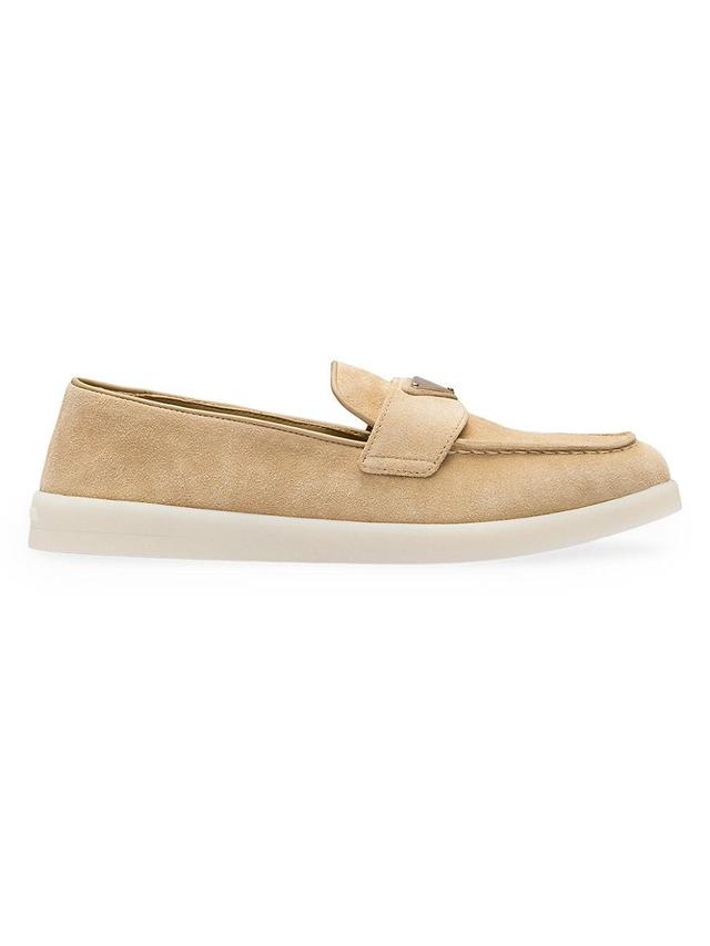 Womens Suede Leather Loafers Product Image