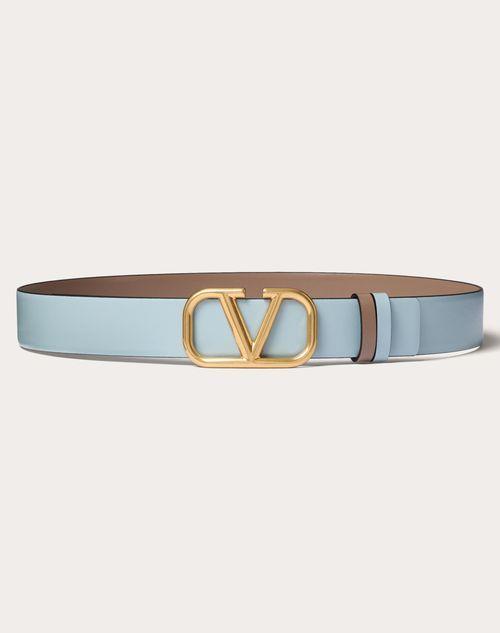 REVERSIBLE VLOGO SIGNATURE BELT IN GLOSSY CALFSKIN 30 MM Product Image