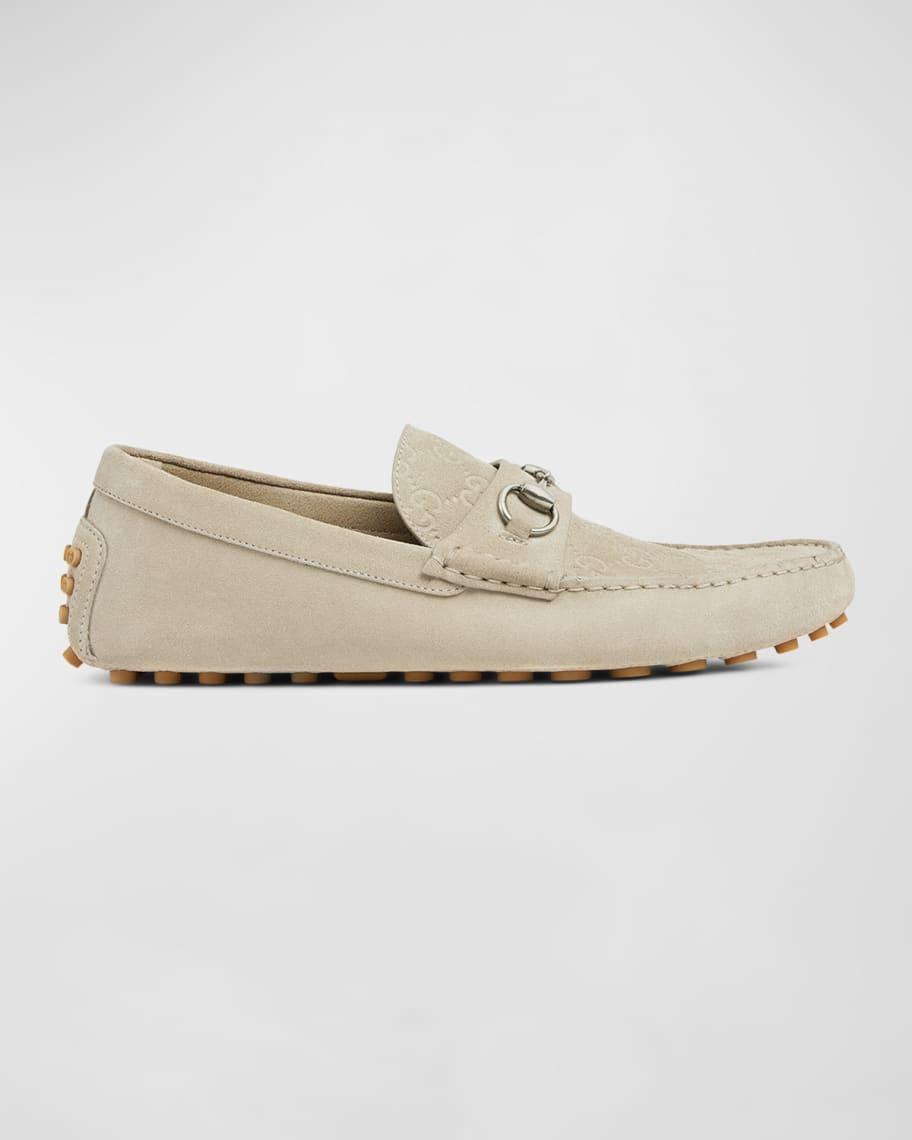 Men's Byorn Guccisima Suede Bit Loafers Product Image