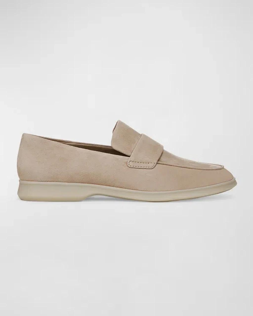 Suede Casual Sporty Loafers In Taupe Clay Product Image