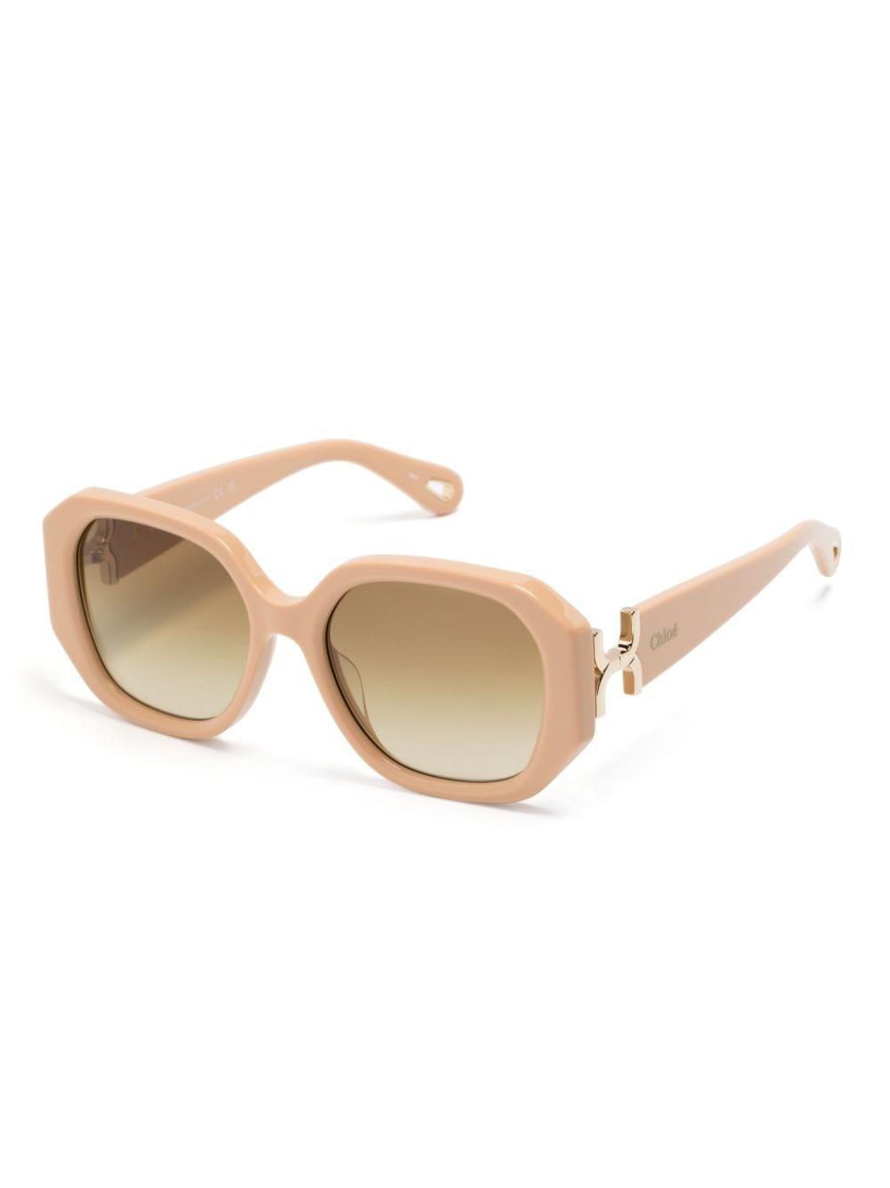 Marcie Oversize-frame Sunglasses In Nude Product Image