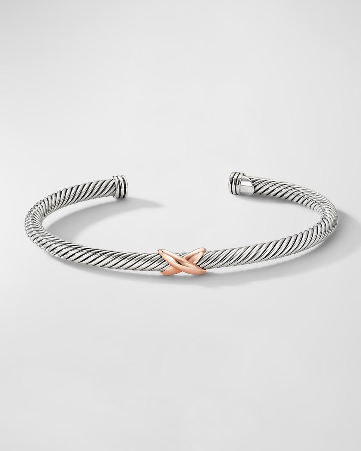 Womens X Station Bracelet with 18K Rose Gold Product Image