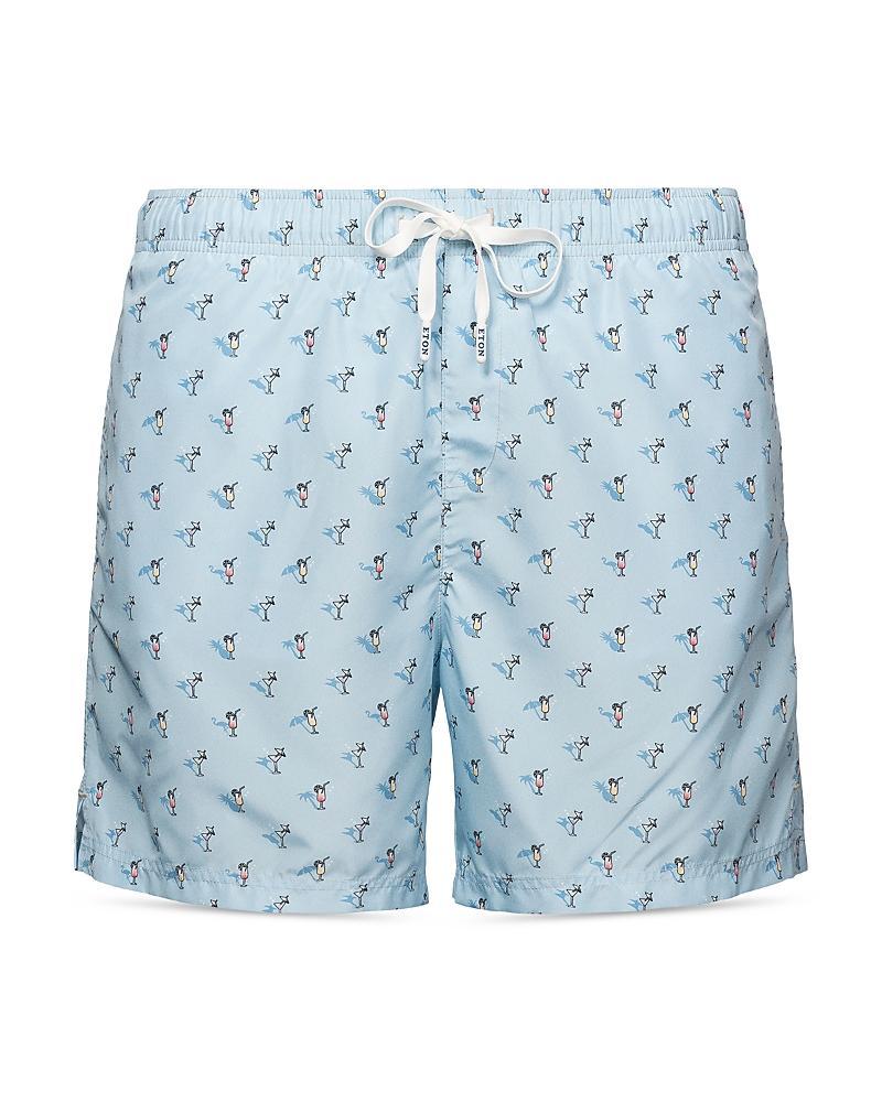 Eton Printed 5 Swim Trunks Product Image