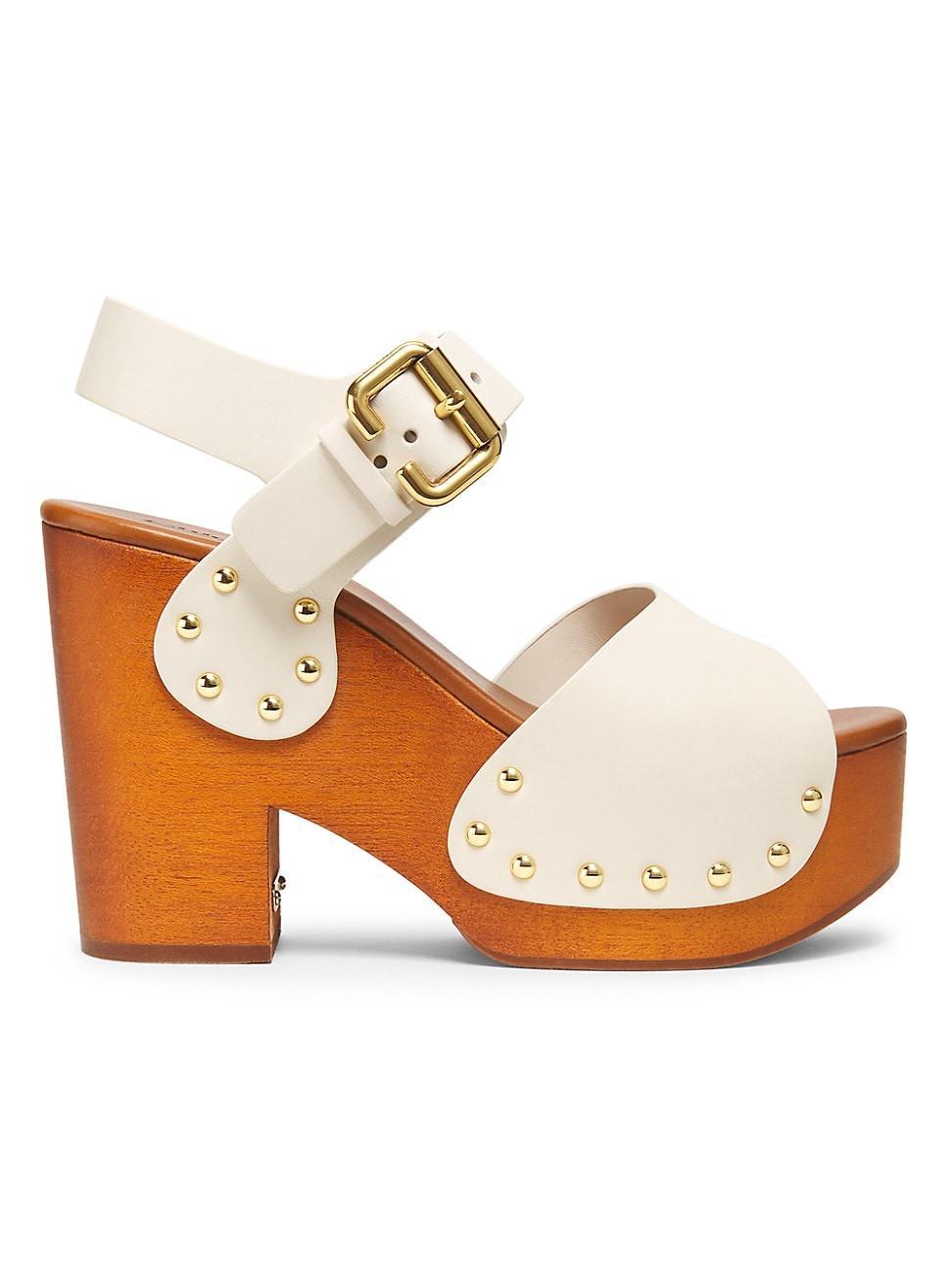 Womens Jeannette Leather Clogs Product Image