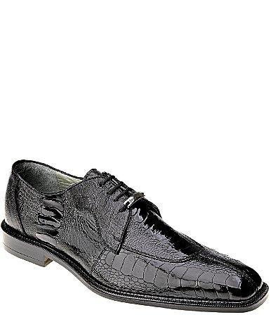 Belvedere Mens Siena Ostrich Square Toe Oxfords Product Image