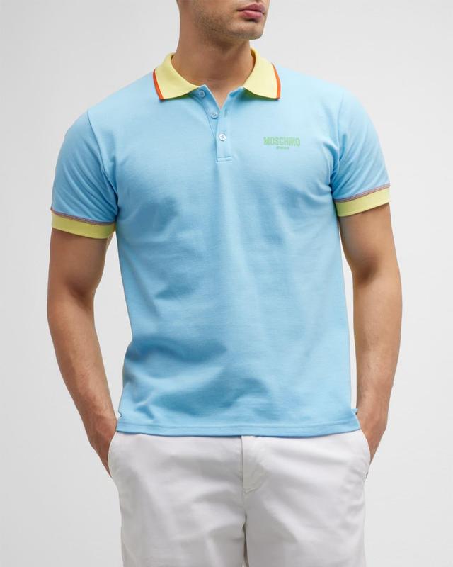 Mens Tipped Colorblock Polo Shirt Product Image