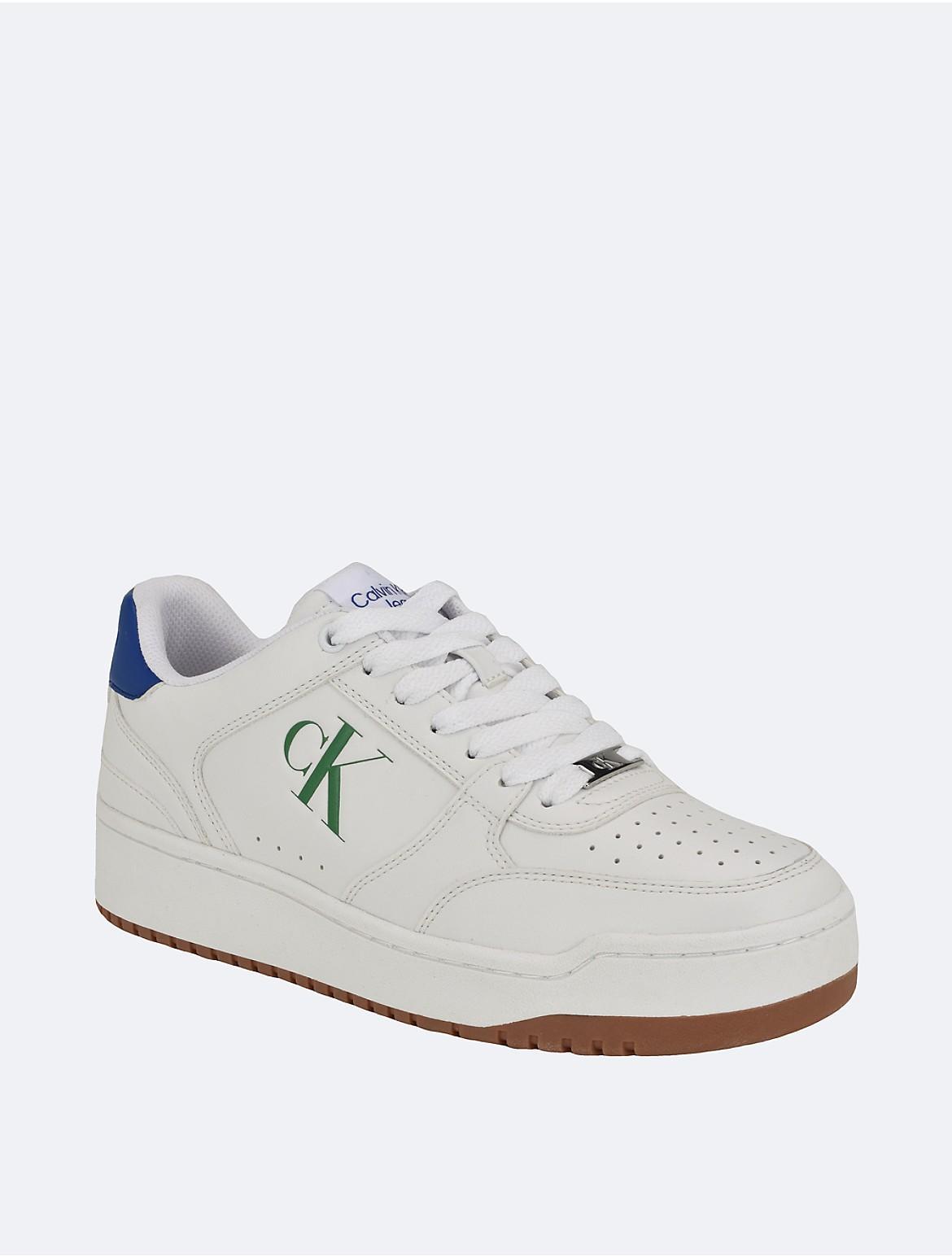 Calvin Klein Mens Mens Acre Low Top Sneaker - White - 10.5 Product Image