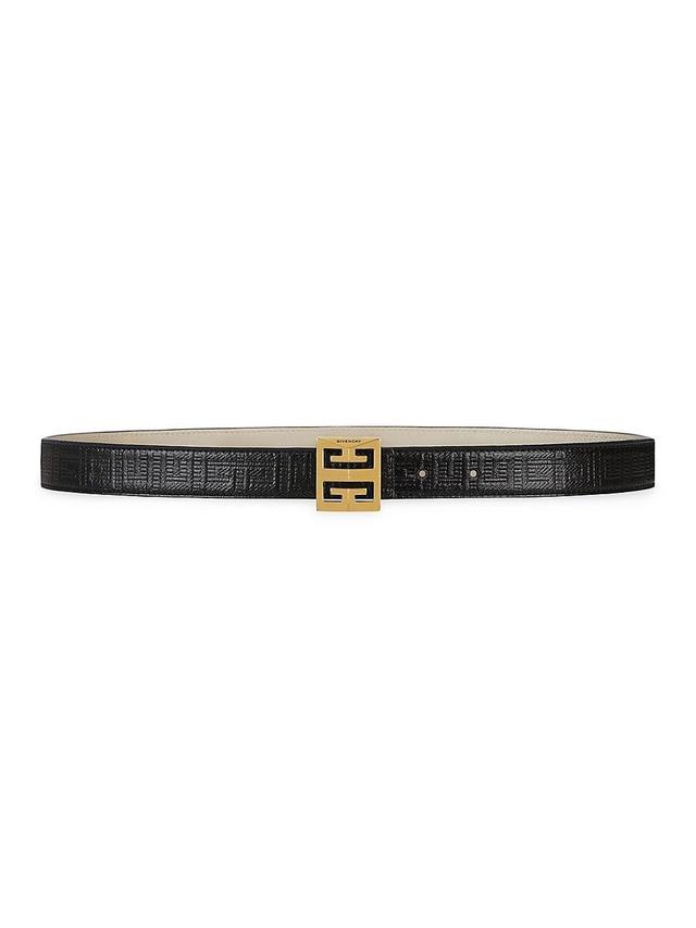 Womens 4G Reversible Belt in Coated Canvas Product Image