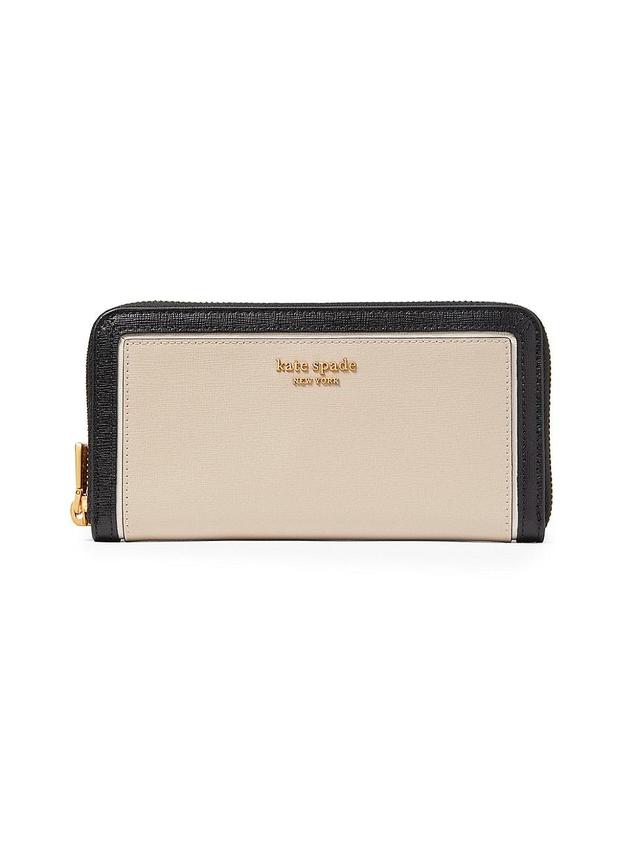 kate spade new york morgan colorblock saffiano leather wallet Product Image