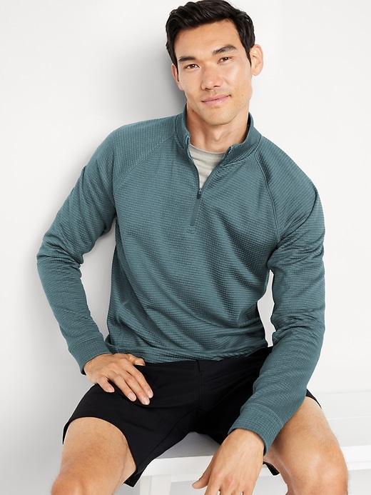 Go-Dry Cool Waffle Quarter Zip Product Image