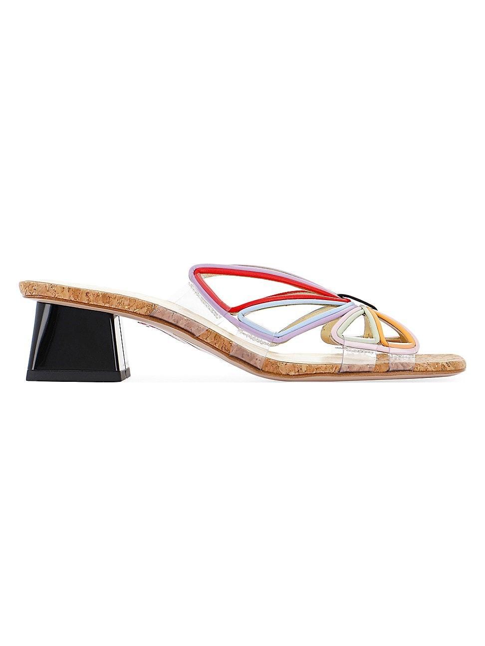 Womens Havanna 45MM Leather Mules Product Image
