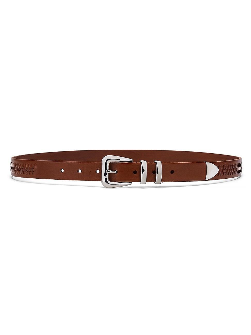 Mens Calfskin Belt with Braided Decoration Product Image