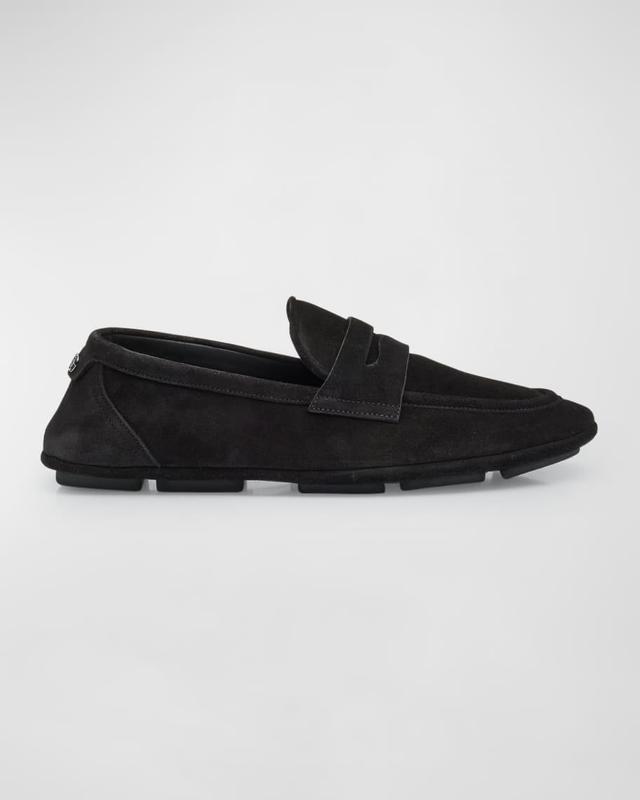 Men's Formale Suede Penny Loafers Product Image