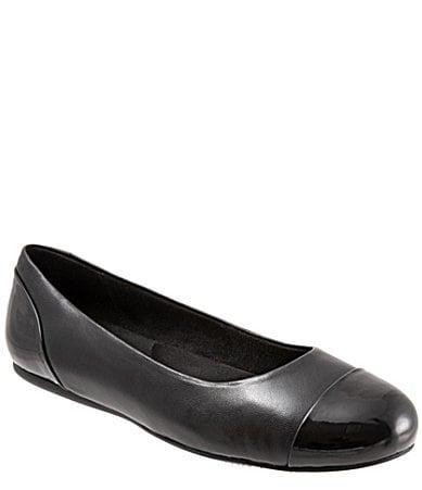 SoftWalk Sonoma Leather Cap Toe Ballerina Slip Product Image