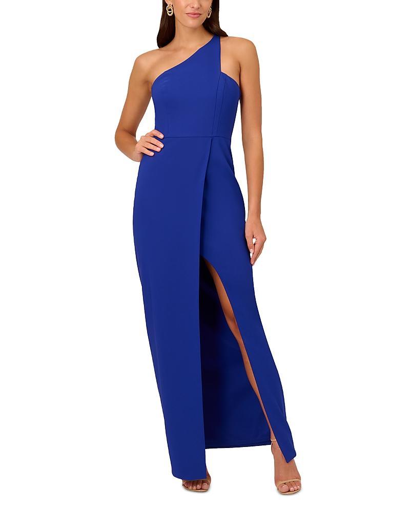 Womens Crepe One-Shoulder Gown Product Image