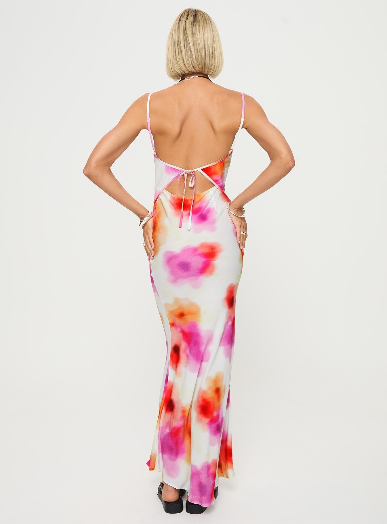 Luncheon Maxi Dress Pink Multi Product Image