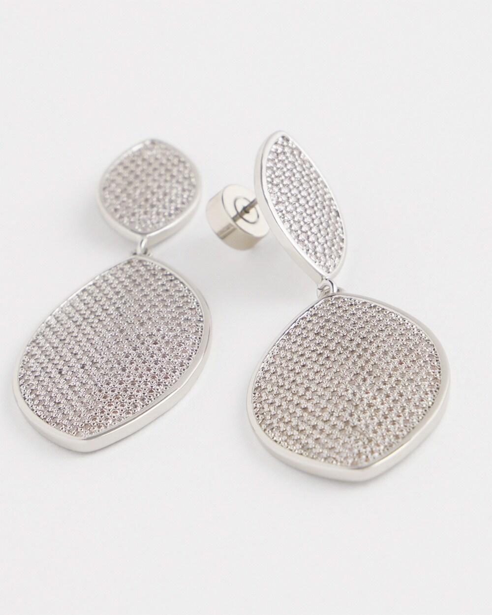 No Droop™ Pavé Navette Drop Earrings Product Image