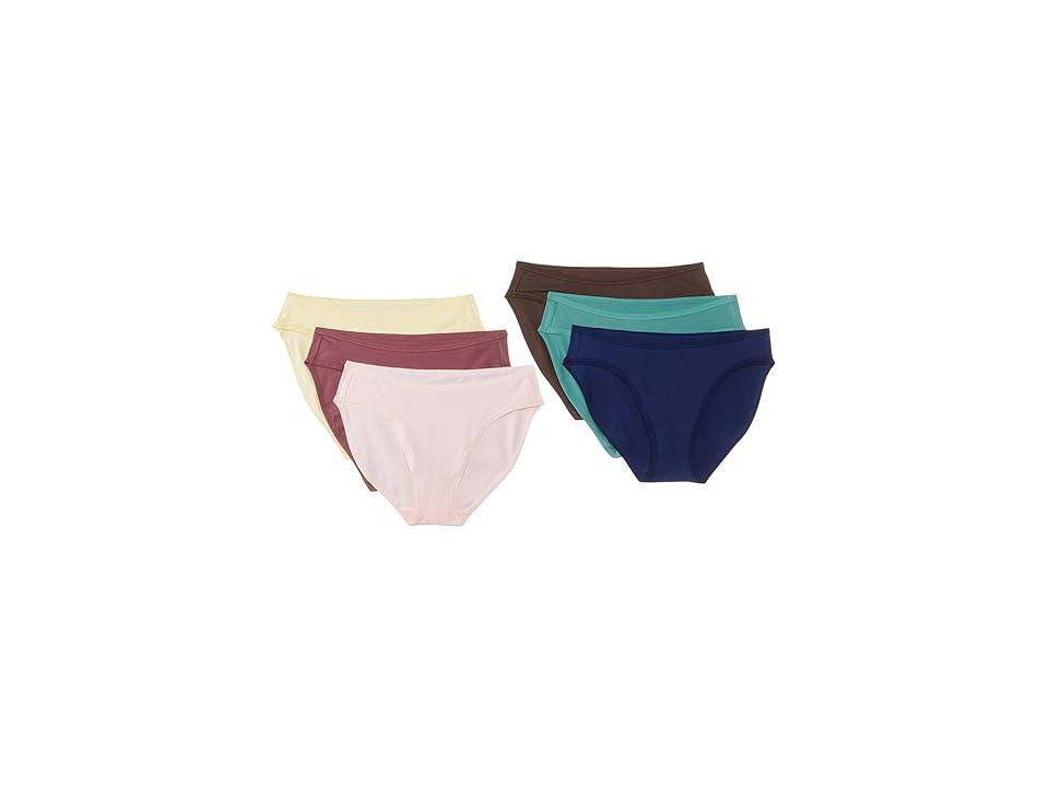 PACT Everyday Classic Fit Bikini 6-Pack (Autumn Hues) Women's Underwear Product Image