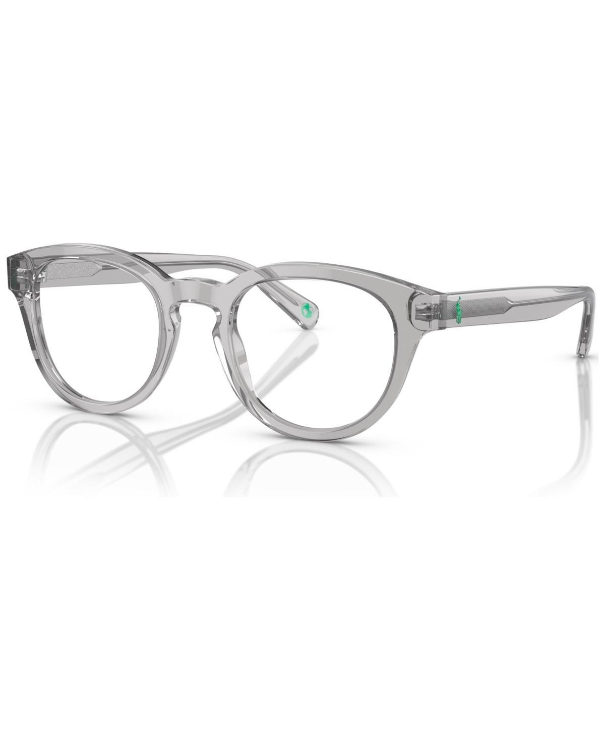 Polo Ralph Lauren Mens Phantos Eyeglasses, PH2262 48 - Shiny Transparent Green Product Image