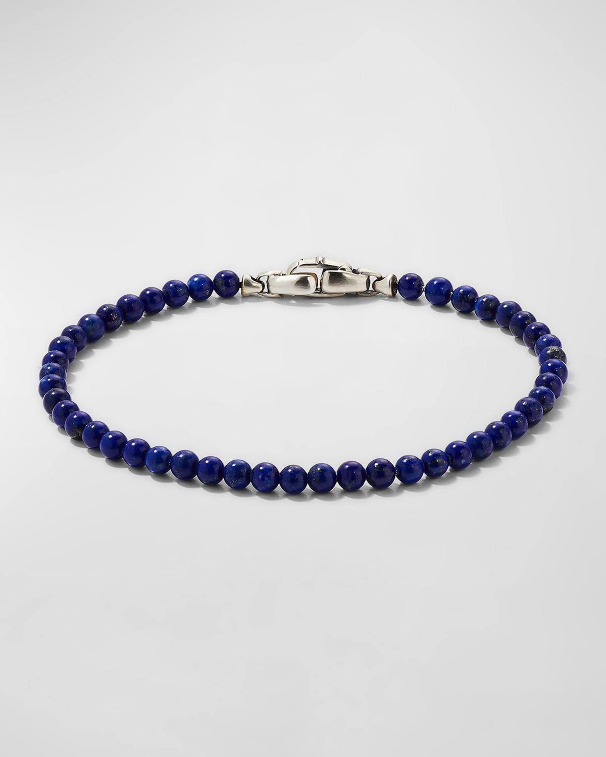 Mens Spiritual Beads Bracelet in Lapis Product Image