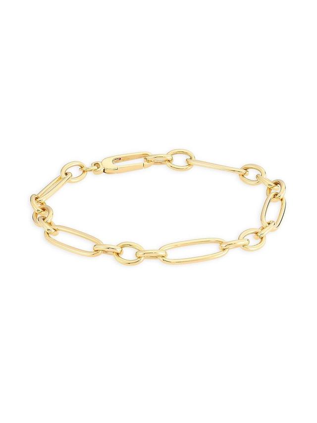 Roberto Coin 18K Yellow Gold Figaro Link Chain Bracelet Product Image